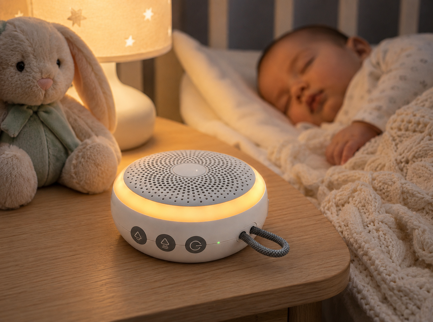 Difuzor Sunete Relaxante și Lumina de Veghe